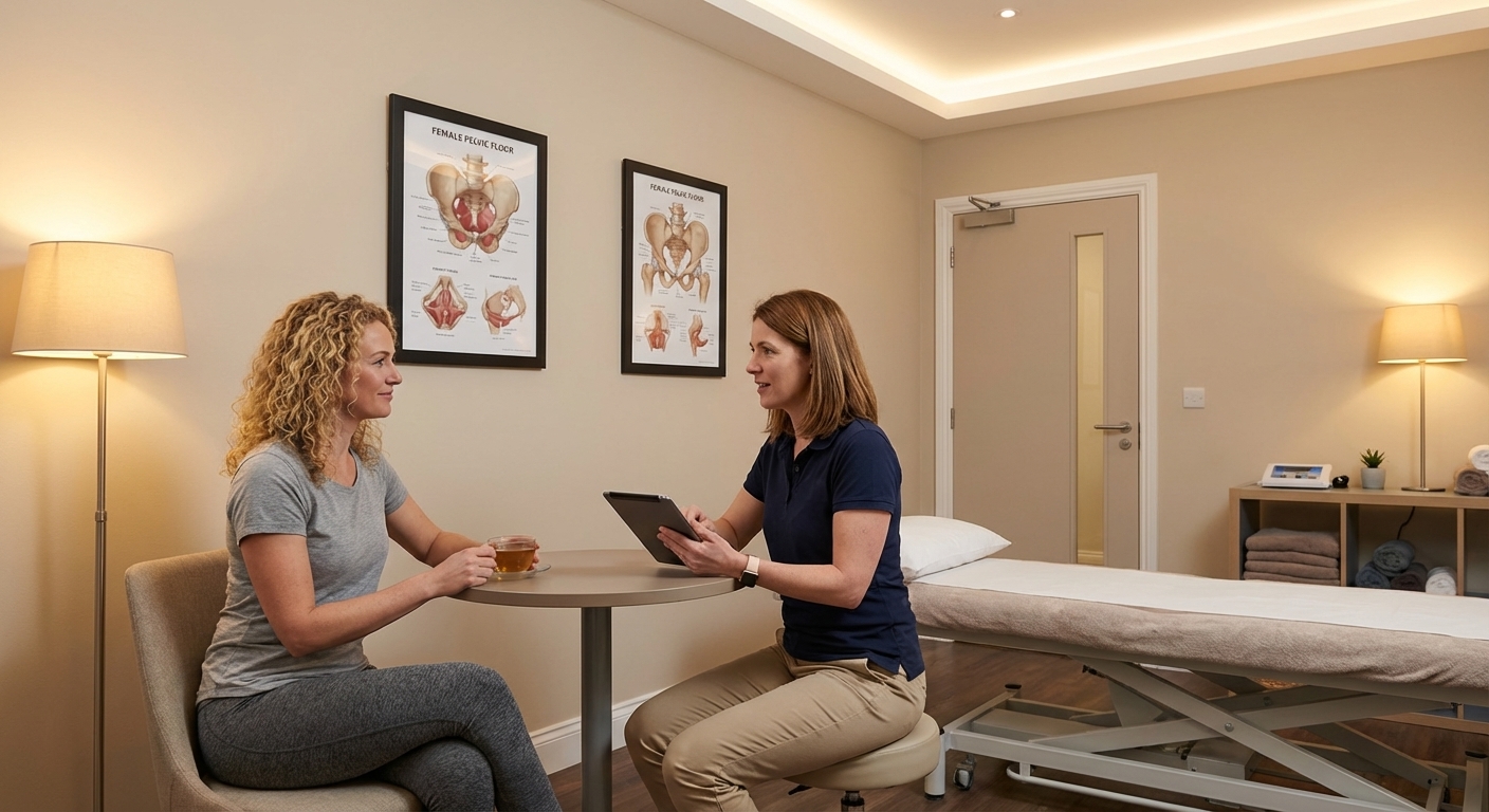 Patient working with a provider at a performance physical therapy clinic in Wichita